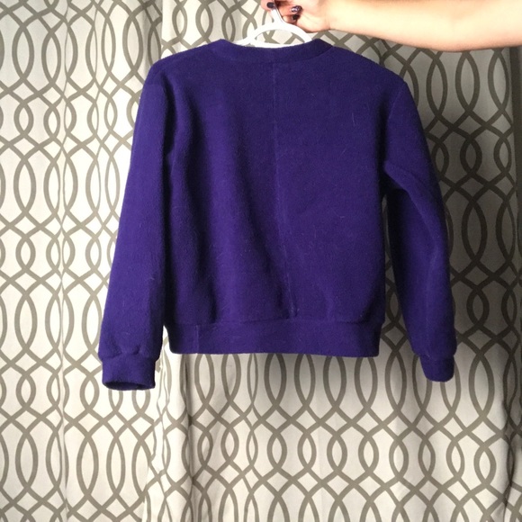 Purple fleece cozy cardigan, size small - Picture 5 of 5
